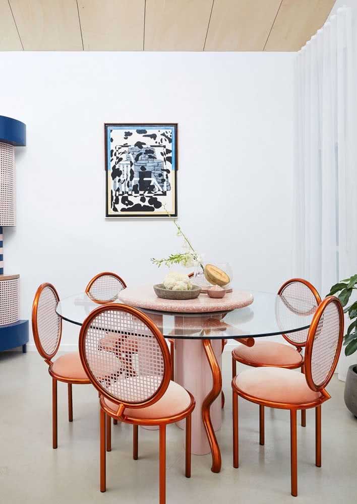 Sala de Jantar Com Cadeiras Coloridas: 60 Ideias Com Fotos Charmosas